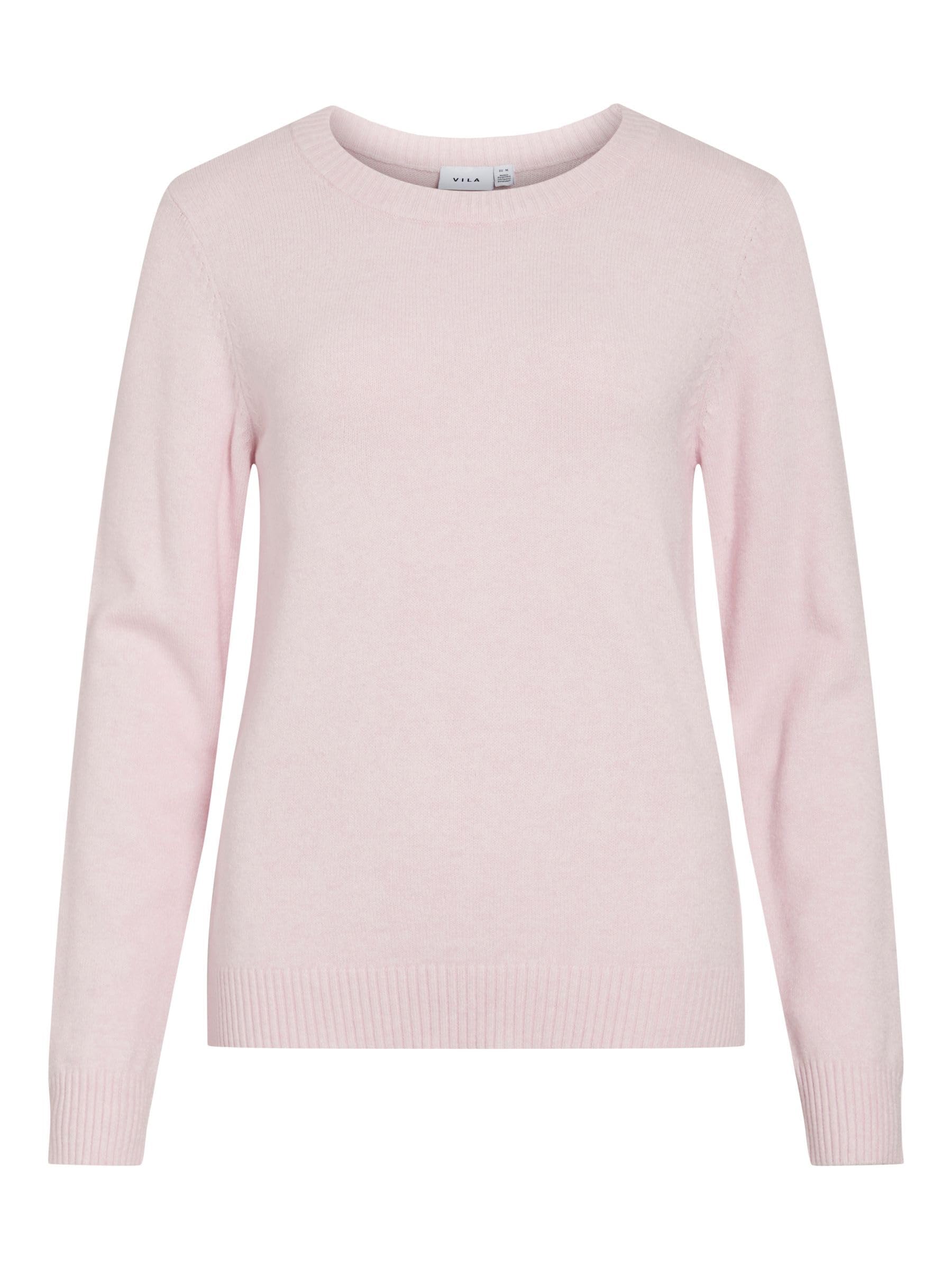Vila Women's Cherry Blossom Viril O-Neck L/S Knit Top - Noos, M