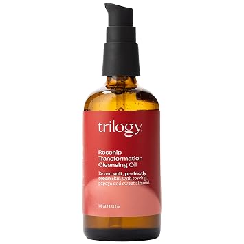 Trilogy Rosehip Transformation Cleansing Oil, Makeup Remover & Cleanser With Papaya & Sweet Almond, 3.38 fl oz