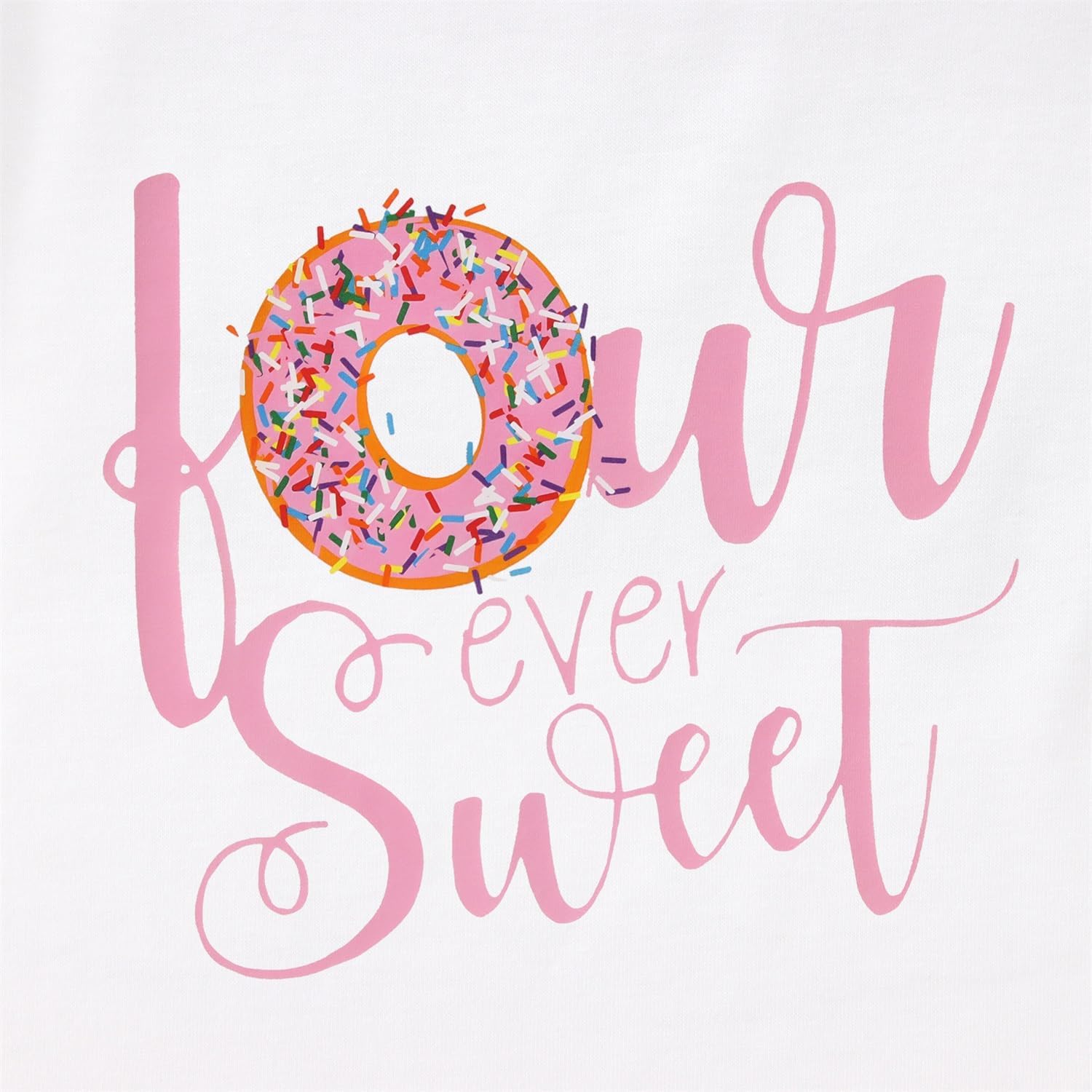 MODNTOGA Birthday Girl T-Shirt Toddler So Sweet Donuts Graphic Shirt 2nd 3rd 4th 5th Bday Outfit Tops Two Three Four Five Tee - Image 5