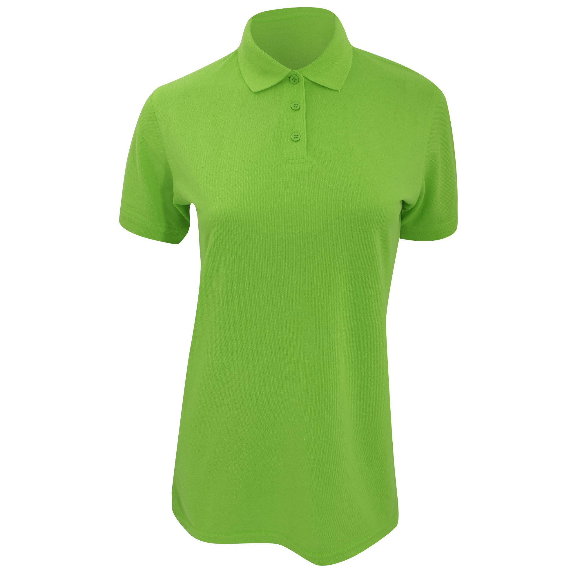 Kustom Kit - Women's Short Sleeve Polo Shirt, Lime Green, 14