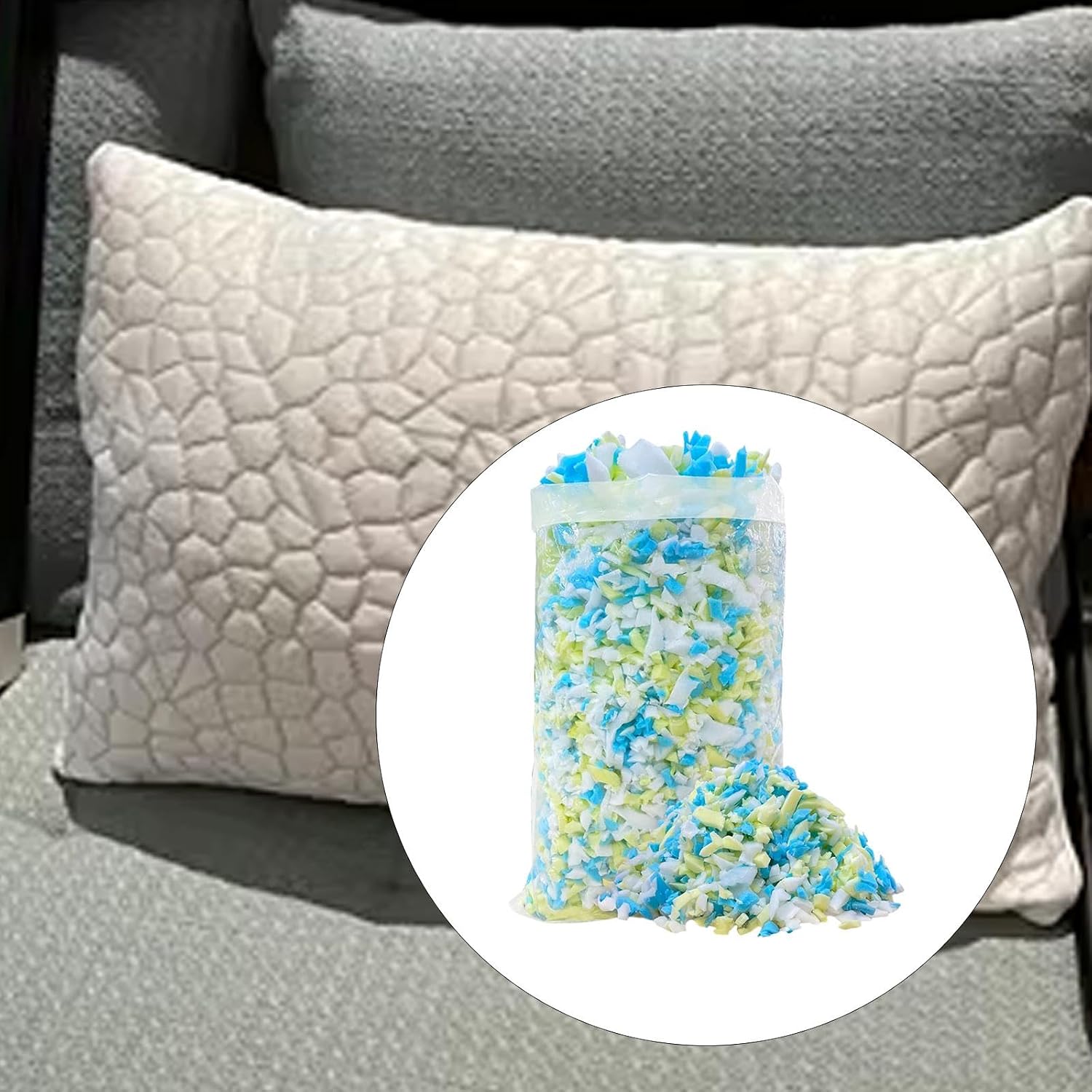 Shredded Memory Foam Filling Bean Bag Filling DIY Supplies Comfortable Stuffing