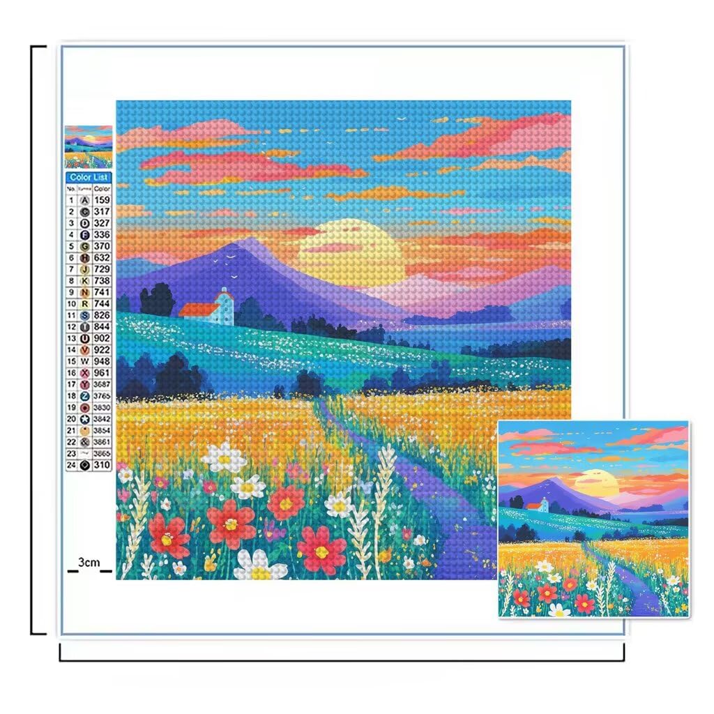 Diament Malarstwo Kwiat Ścieg Krzyżowy Pełny Zestaw 60x80 cm, Diamentowe Malarstwo 5D Diamentowe Rysunki Rzemiosło Dorośli Ścieg Krzyżowy DIY Diamentowa Sztuka Do Domu Dekoracja Ścienna Iceberg s0381