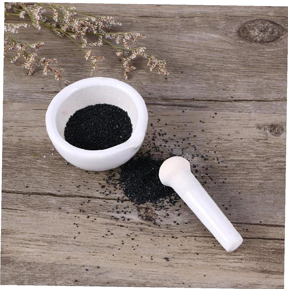 FGDTREE 1 Pcs Ceramic Mortar,Mortar And Pestle Set Porcelain Herb Grinder Grinding Bowl Kit Accessory For Garlic Grinder Pharmacy Herbs Mortar And Pestle Set Marble