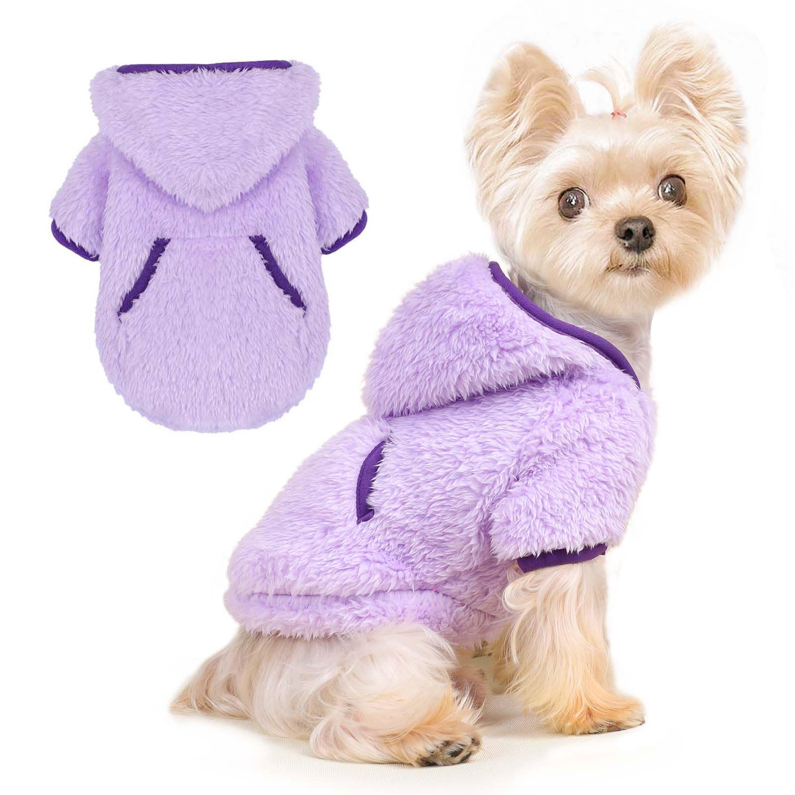 Dog Sweater Dog Winter Clothes for Small Dogs Boy Girl Pet Hoodies Puppy Cold Weather Coats Fall Doggie Sweatshirt for Chihuahua Yorkie Cat Sweater