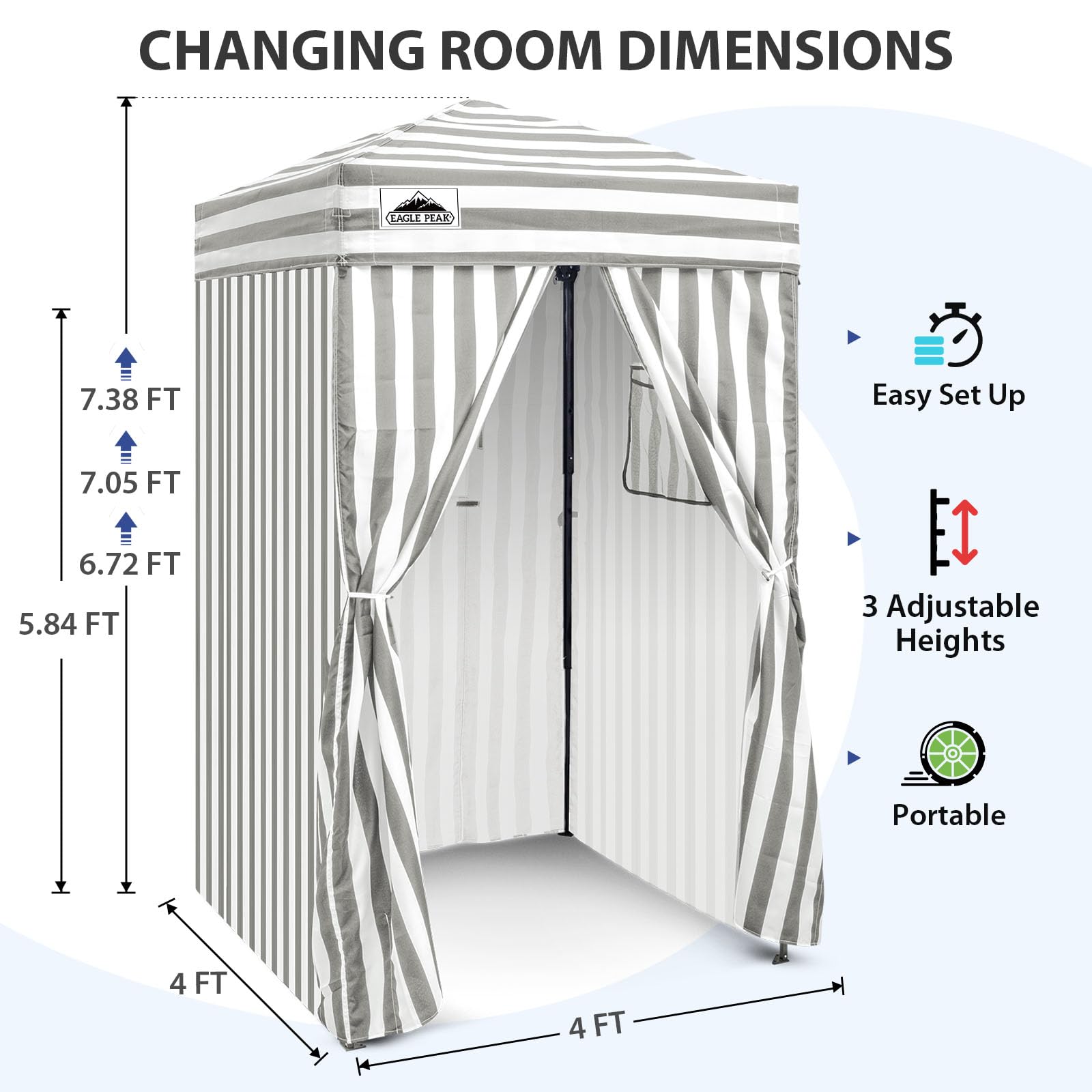EAGLE PEAK Flex Ultra Compact Pop Up Baldaquín para vestidor