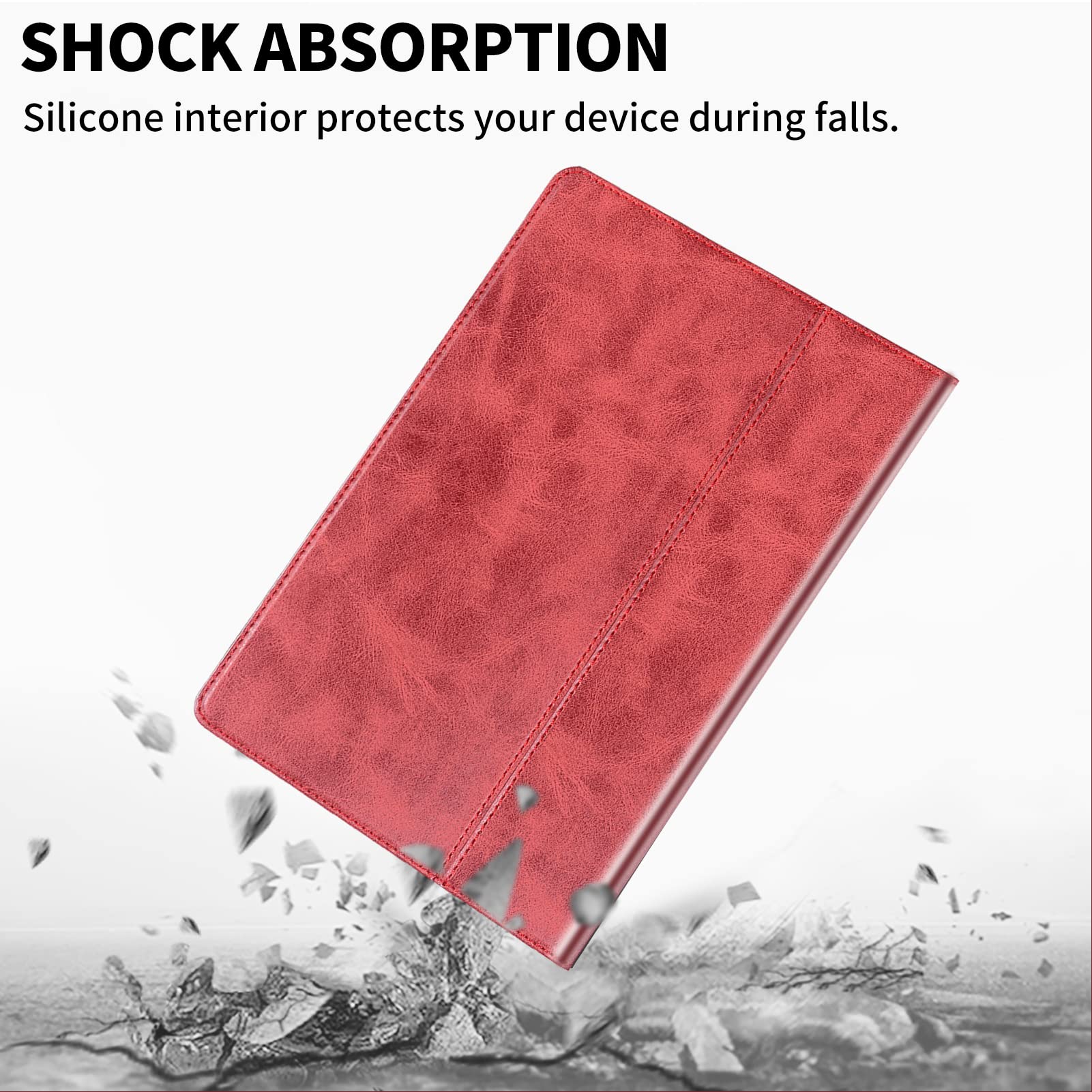 Gexmil Leather Case For IPad Pro 11 Inch 4th/3rd/2nd/1st Generation 2022/2021/2020/2018, Genuine Leather Cover With Stylus Holder, Shockproof - View #8