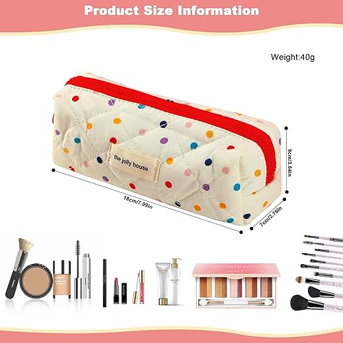 Miniatura 3 de Bolsas de cosméticos para mujeres, estuches de viaje cosméticos, bolsa de maquillaje floral linda, bolsa de maquillaje organizadora de