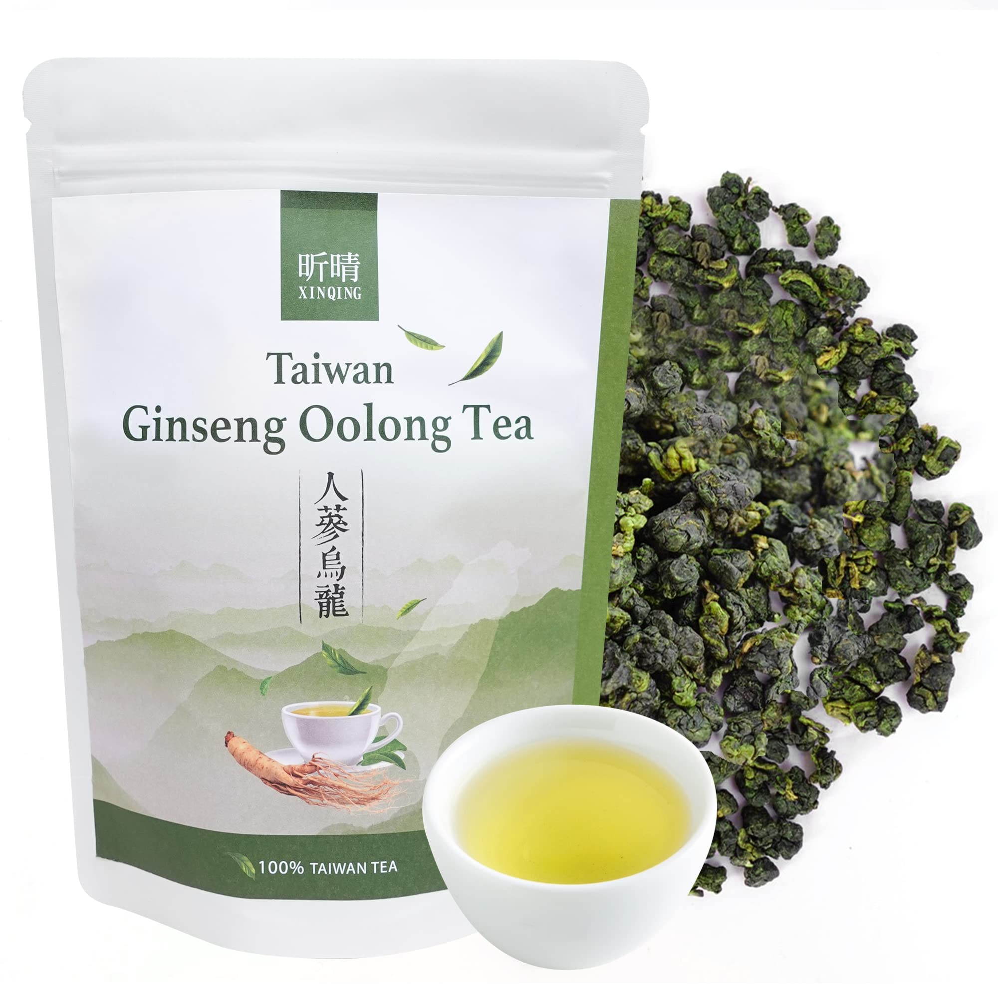 Xin Qing Ginseng Oolong Tea Ren Shen Oolong Tea Ginseng Ulong Tea Lan Gui Ren Taiwan High Mountain Tea 200g/7.05oz