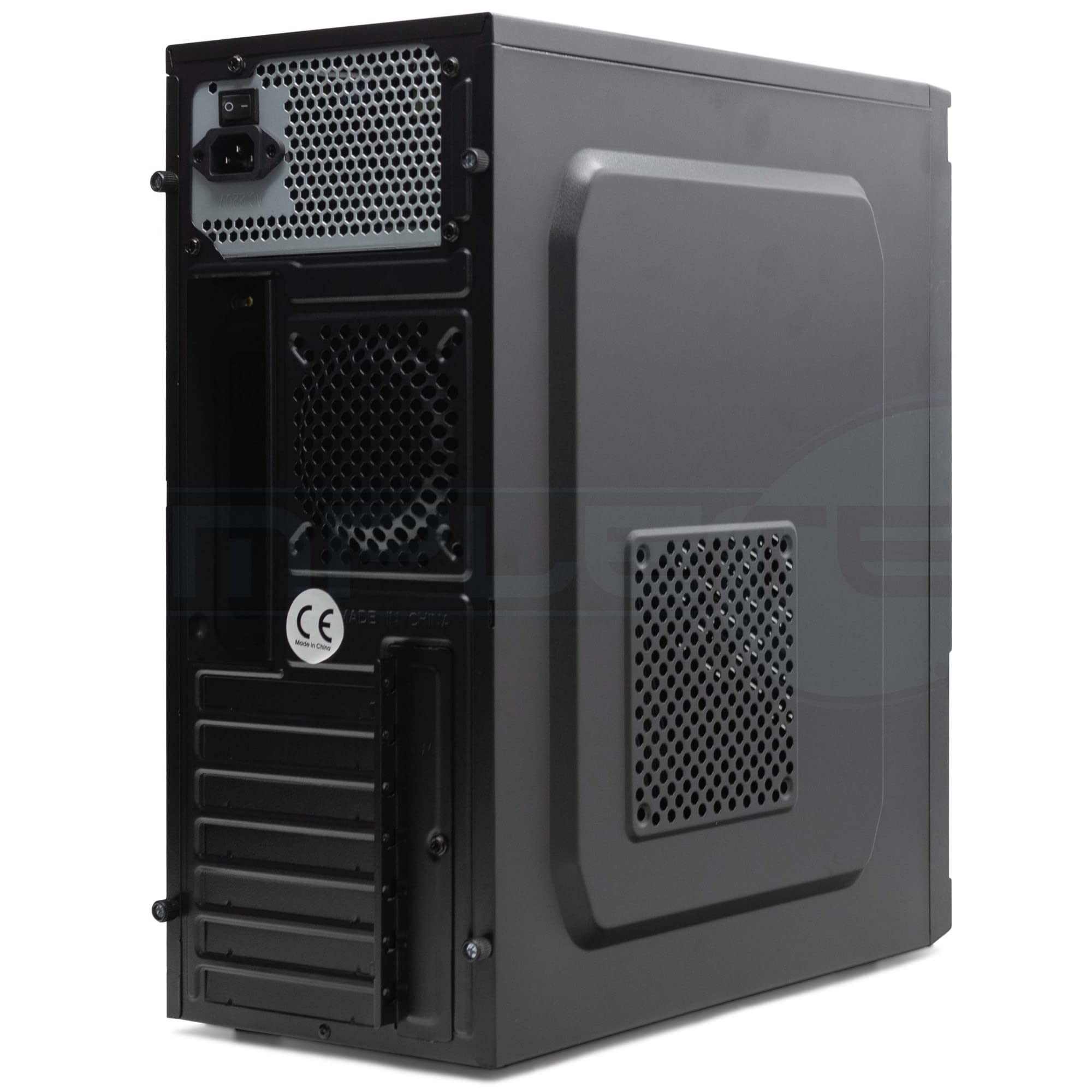 Simpletek Case Gaming Nero Con Alimentatore 500W | ATX MICRO-ATX MINI-ITX mATX TOWER Ventola 120mm