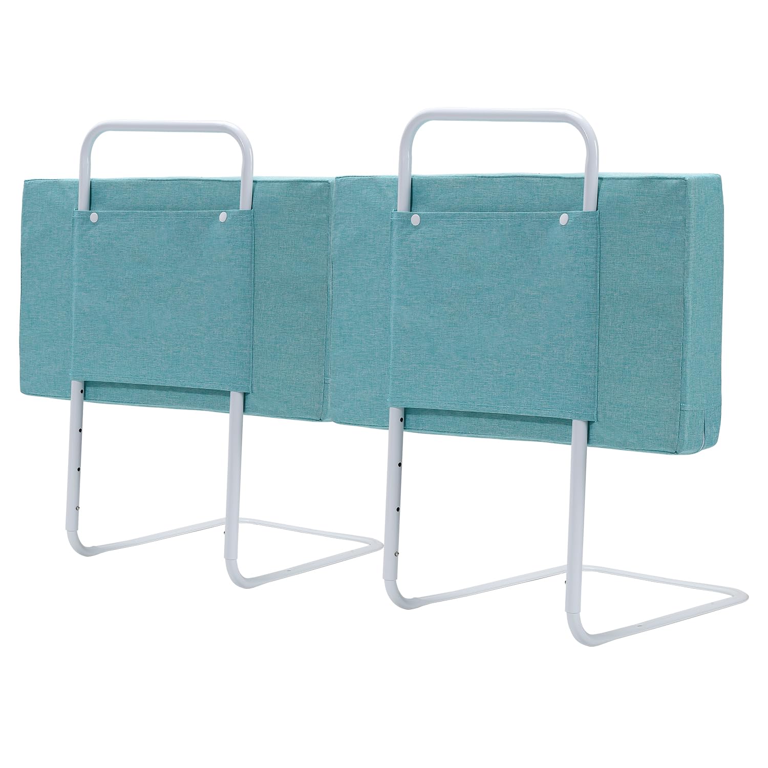 2 griglie per letto per bambini, 60 x 28 cm, griglia di protezione per letto a 5 fori, regolabile in altezza, protezione da caduta, letto per bambini, rete pieghevole, facile da montare, verde