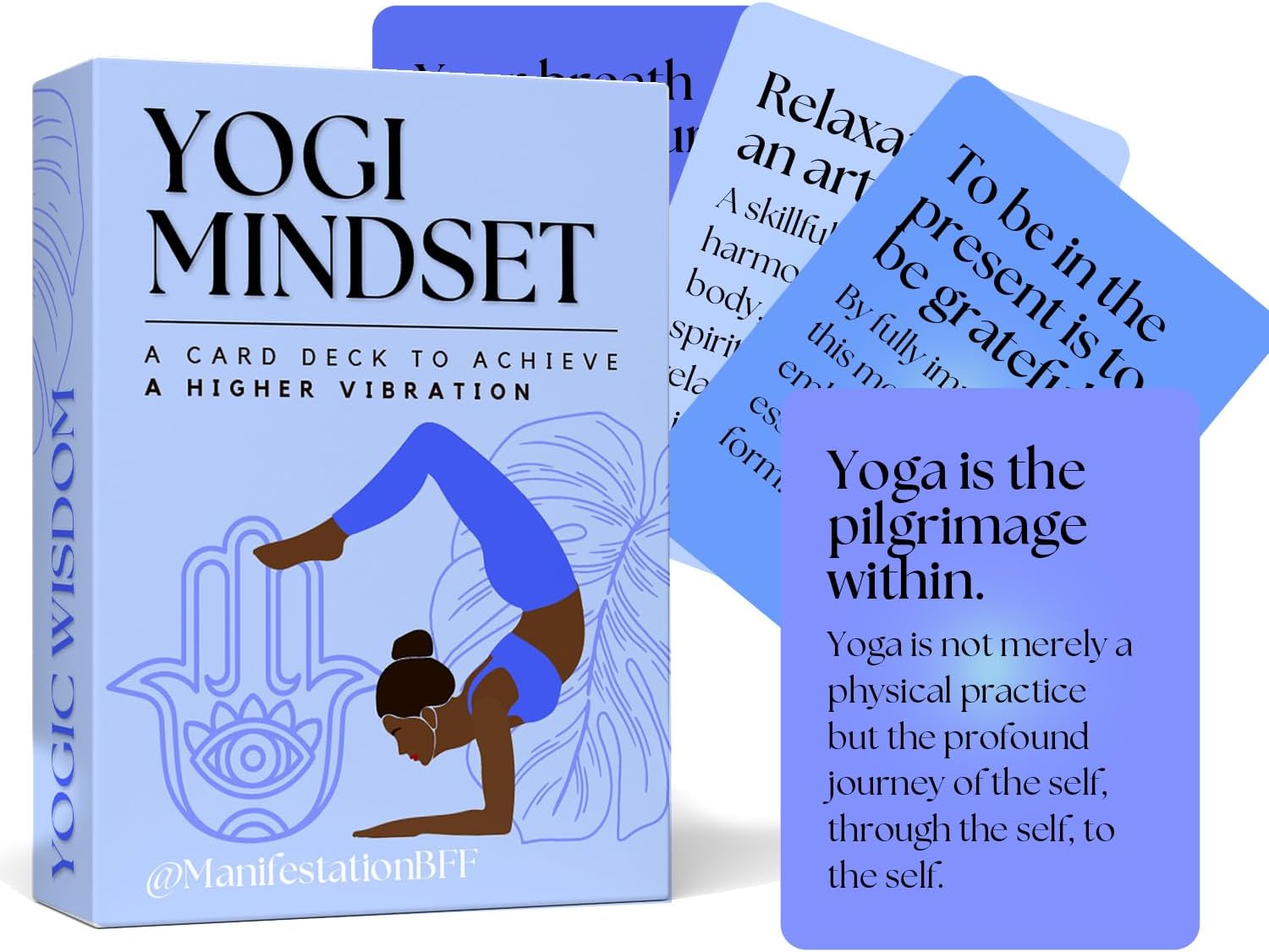 Affirmation Cards for Women – 50 Daily Positive Mantras for a Yogi Mindset – Mindfulness & Meditation Affirmations Card Deck – Unique Motivational Gift for Yoga Instructors, Teachers & Yoga Lovers