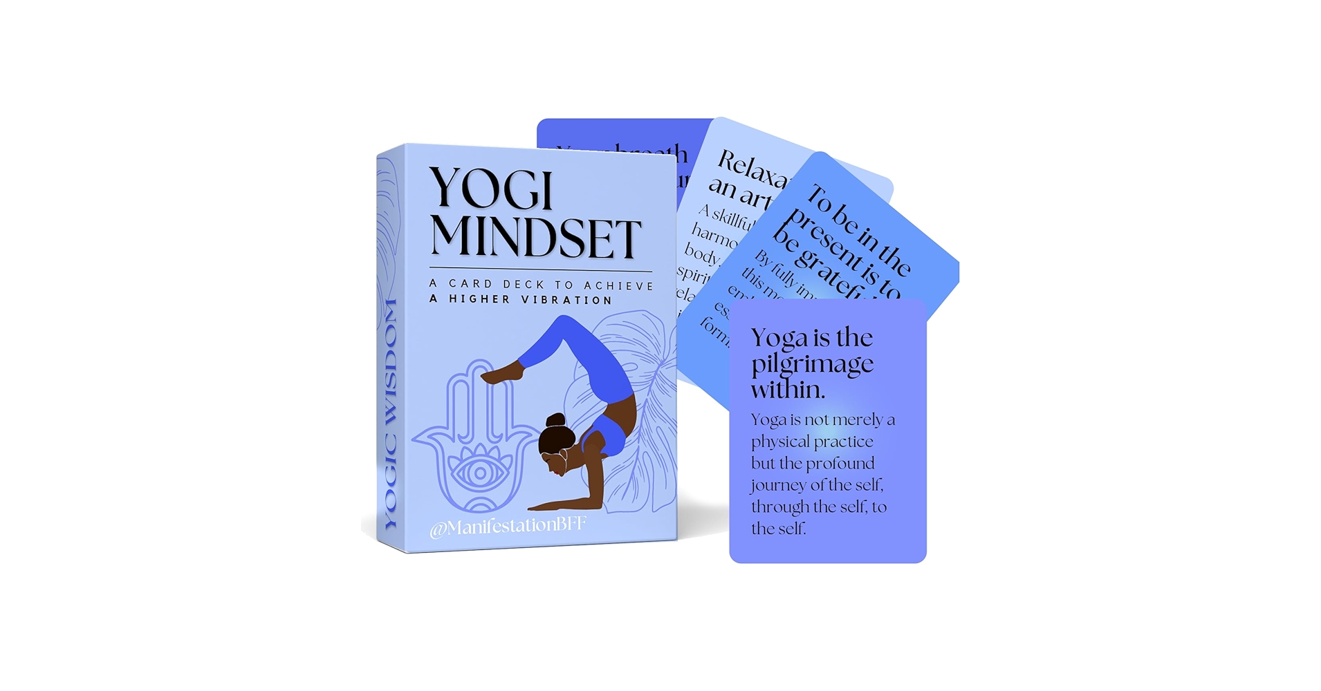 Luckies Calm Club Yoga Cards | Mindfulness & Yoga Gifts | 52 Yoga Pose Cards With Meditation Activities | Self Care Gifts For Adults & Kids