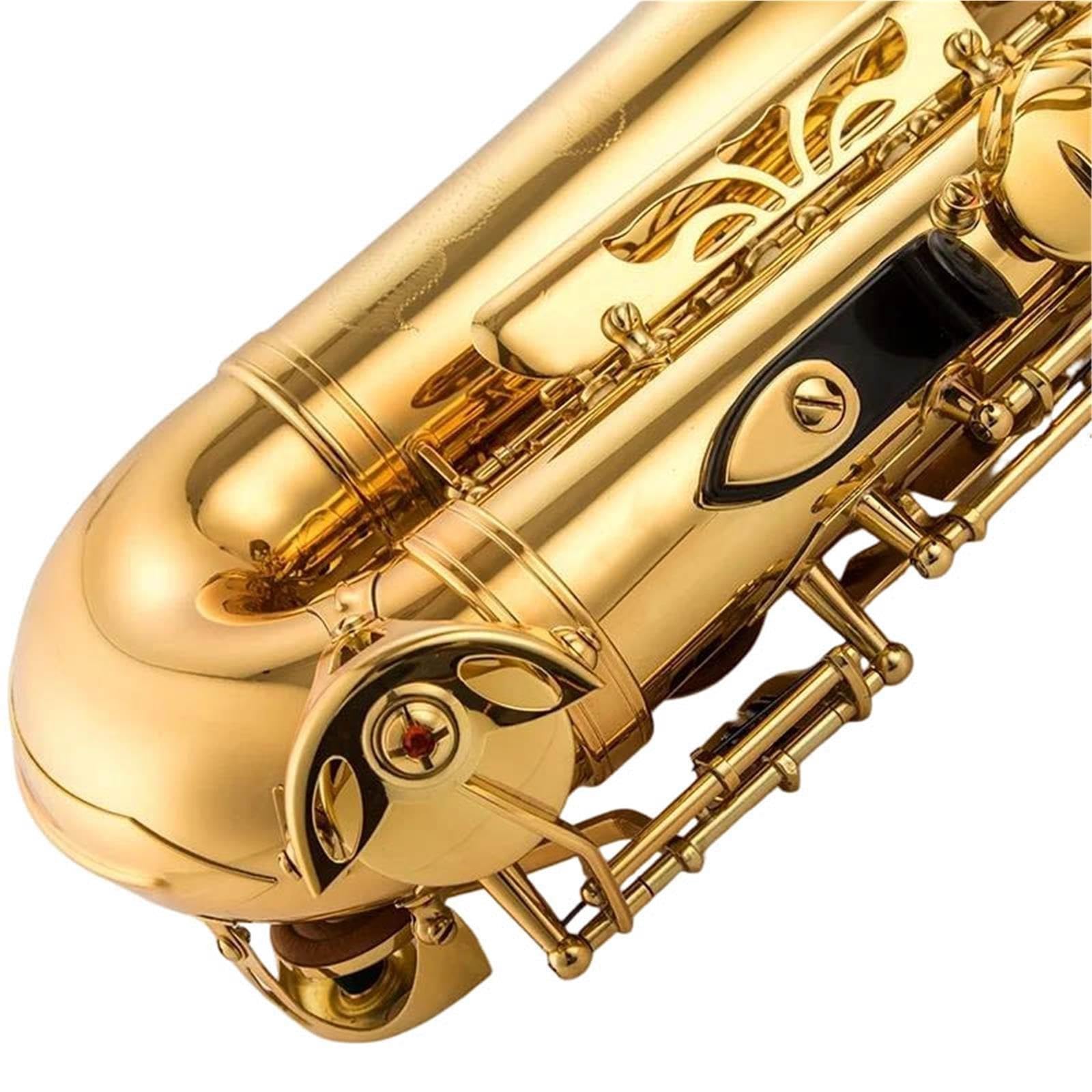 Adulte Saxophone Saxophone Alto Clé Mib Plaqué Or