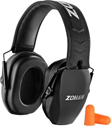 ZOHAN EM018 Shooting Ear Protection Noise Cancelling Safety Muffs NRR 27dB, Hearing Protection for Shooting, Hunting, Mowing