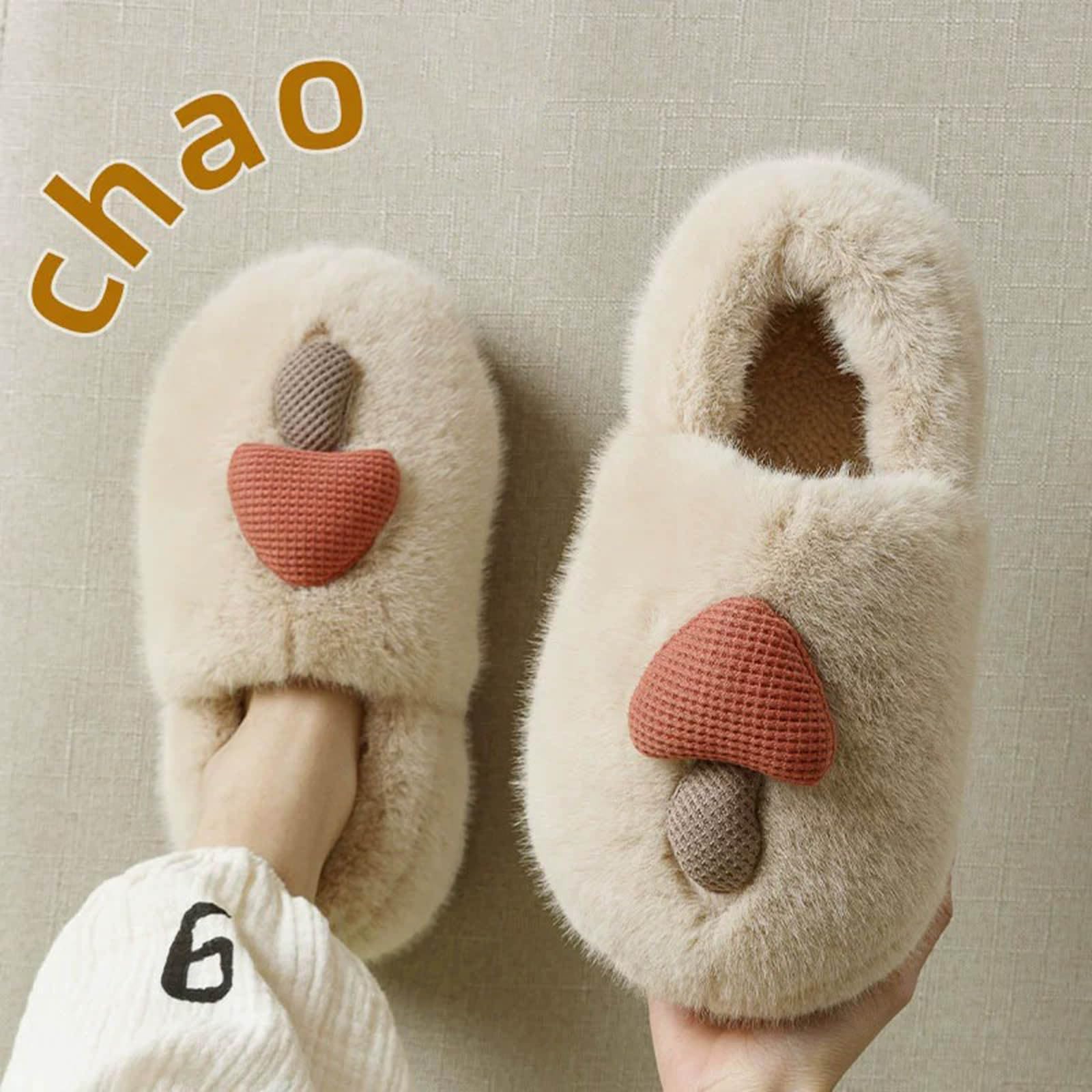 Pantuflas para mujer y hombre, retro, suaves, cálidas, para Navidad, lindas, a cuadros, acogedoras, para interiores y exteriores