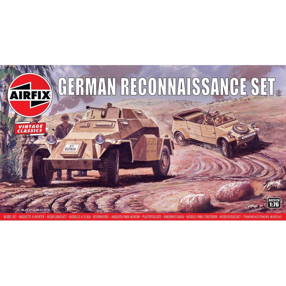 Airfix A02312V German RECONNAISSANCE Set WWII military 1/76 SCALE MODEL KIT