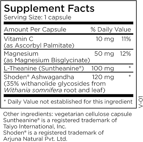 Miniatura 2 de MethylPro Ashwagandha Complex - Ashwagandha, suplemento de magnesio + L-teanina para mujeres + hombres, apoyo al estrés, calma, concentración +