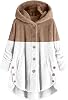 Lolvmvchi Winter Jackets For Women Split Fashion Casual Long Sleeve Plush Coat Warm Jackets For Women