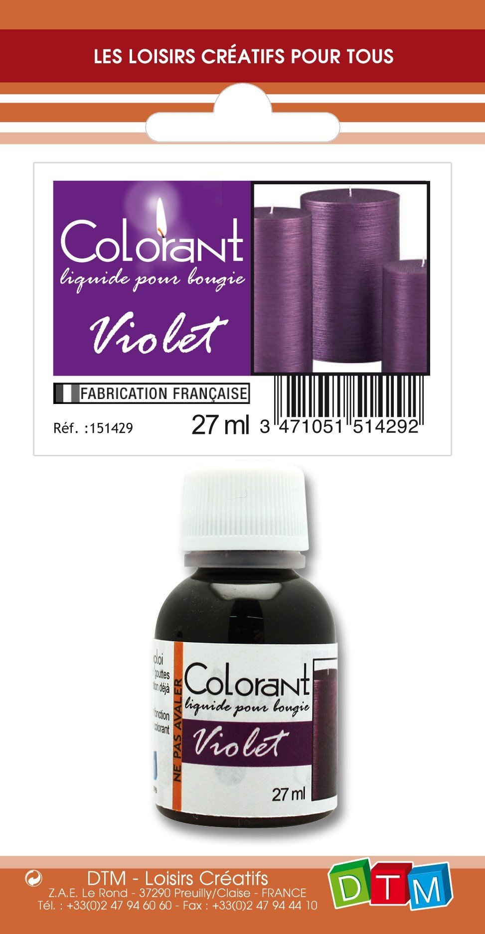 GRAINE CREATIVE 151429 Skin Liquid Dye, Purple, 8.5 x 3.5 x 16 cm