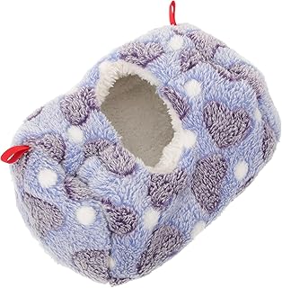 Parliky Saco De Dormir Decoração Casa Delicada Cabana De Hamster Quente Cabana De Hamster Ninho De Hamster Delicado Esconderijo Usar Cabana Cama De Hamster Pelúcia Pequena Chinchila