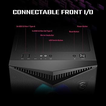 Amazon.com: MSI MPG GUNGNIR 300R Airflow - Premium Mid-Tower
