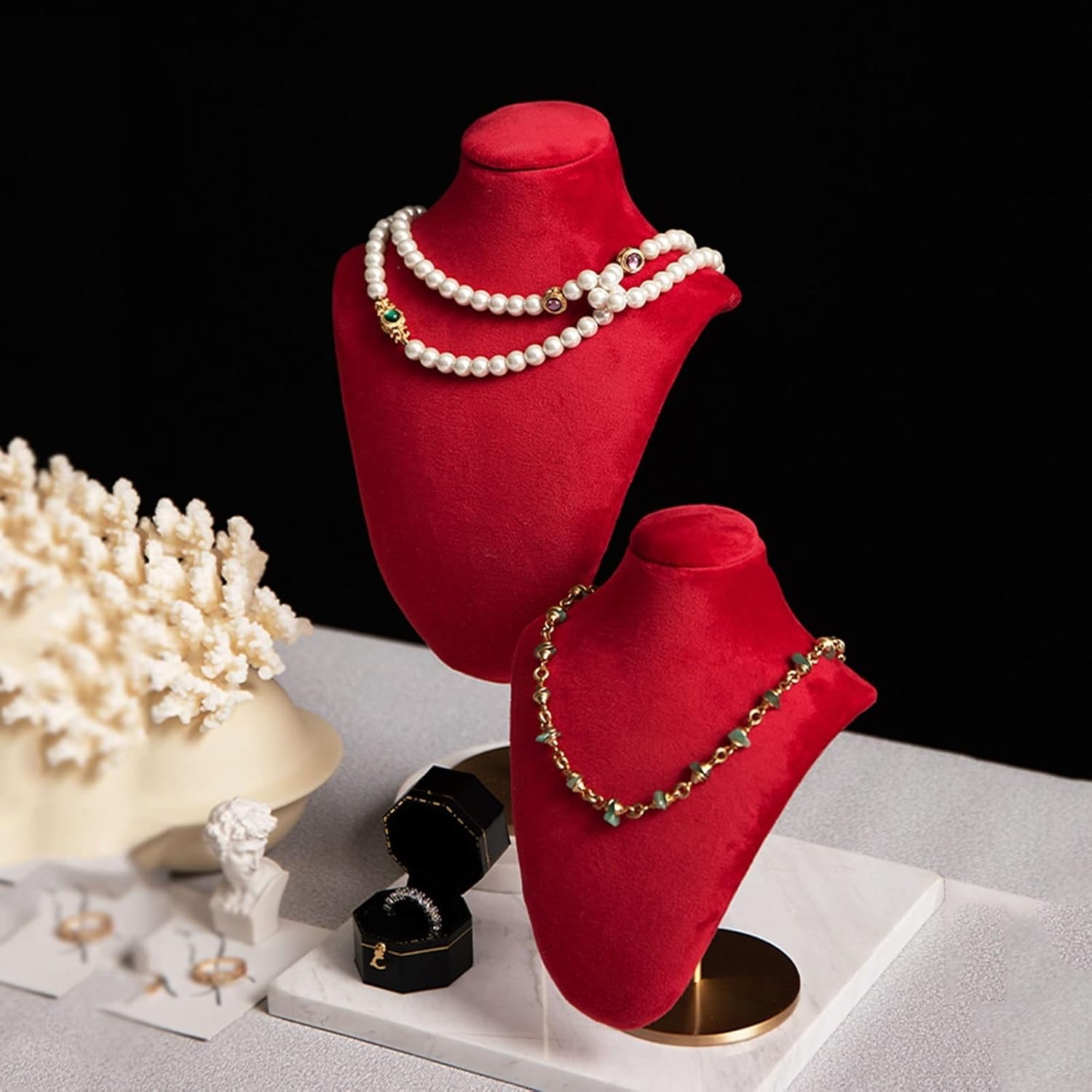 ジュエリーオーナメントディスプレイスタンド ジュエリースタンドネックレスペンダントジュエリーバストディスプレイスタンドネックレスマネ