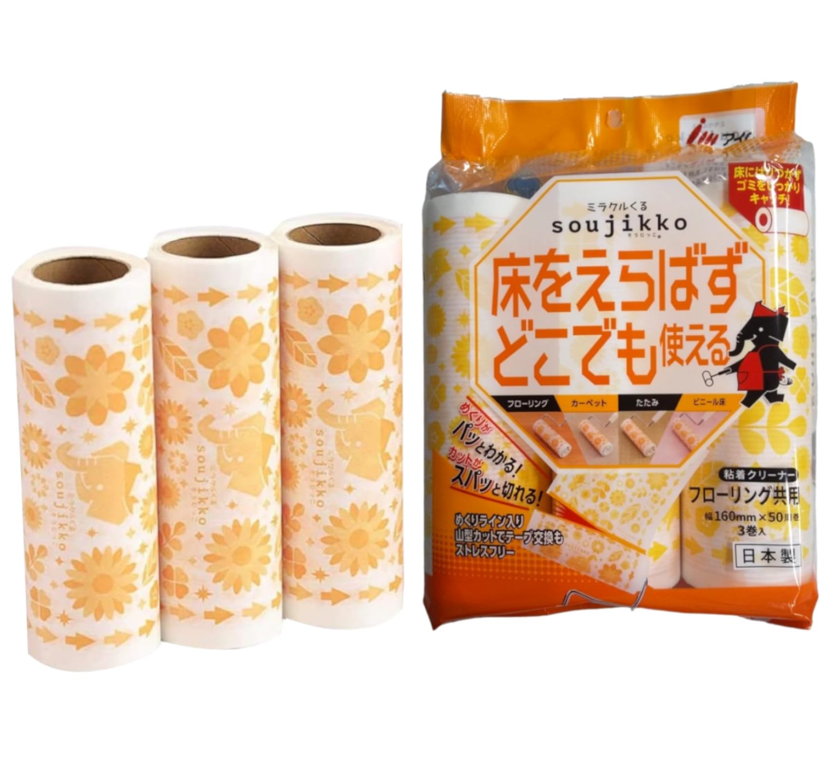 Amazon｜アイム 粘着クリーナー ミラクルくる マルチ そうじっこ