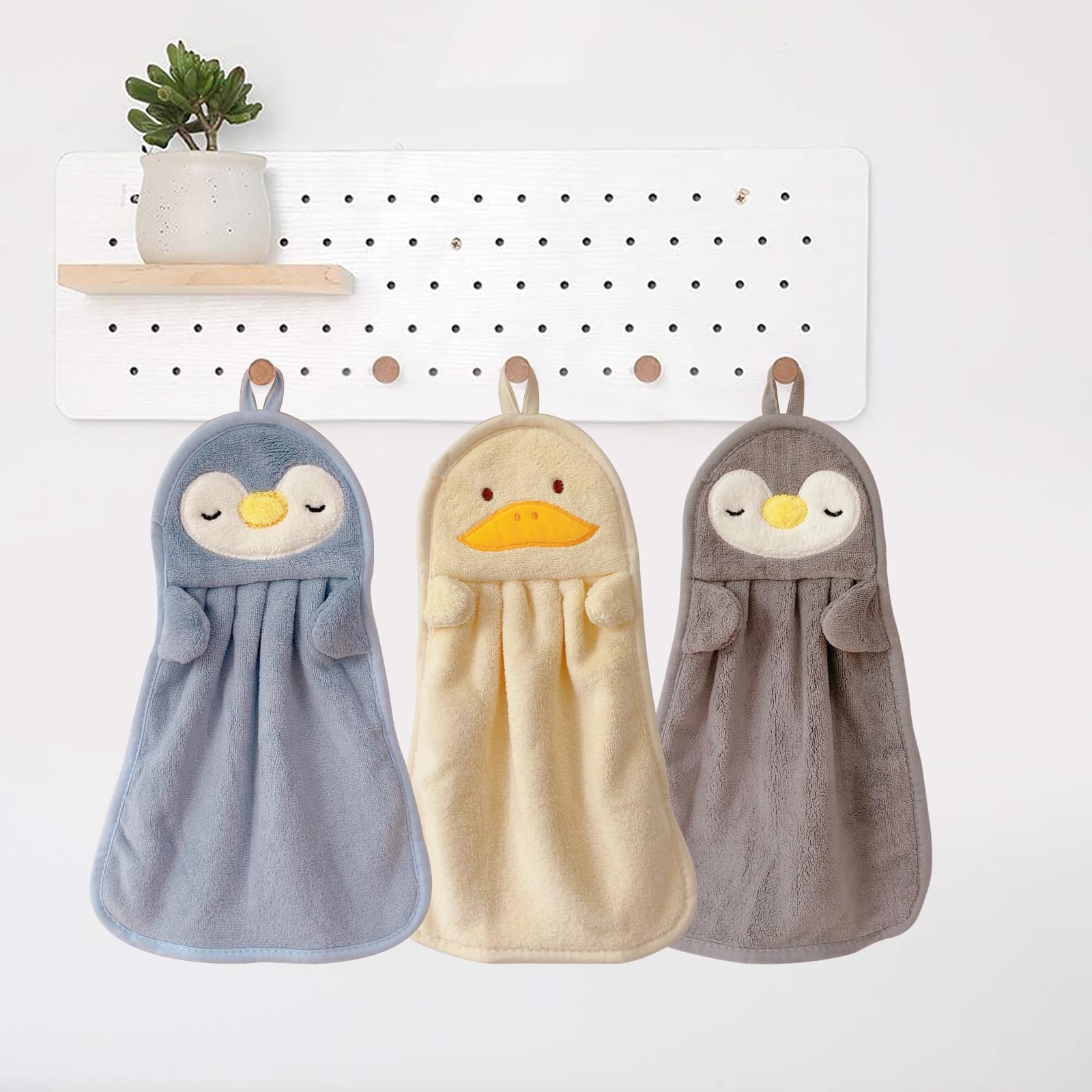 6 Asciugamani Asilo Con Animali - Microfibra Con Gancio Per Bambini - Foto 7