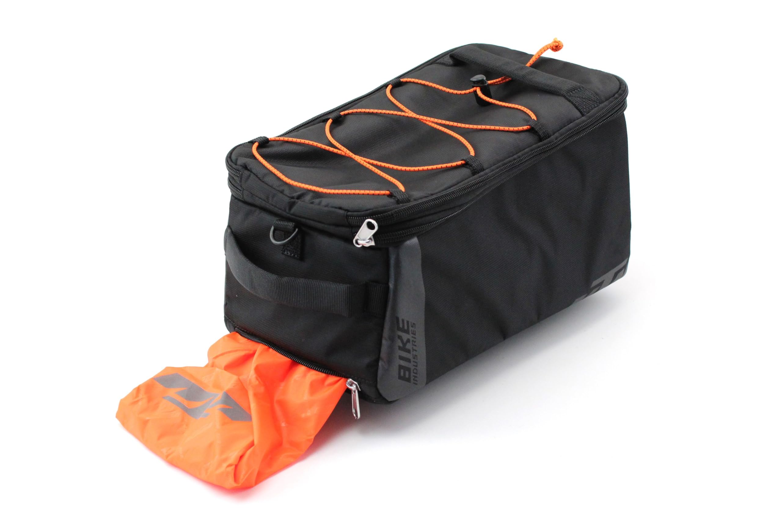 BISOMO Fahrrad Gepäckträgertasche von KTM 14L Sport Trunk Bag mit Racktime Snap-IT 1.0 Adapter, Tasche Gepäckträger 34 x 19 x 27cm, Fahrradtasche Schultergurt Sport & Freizeit
