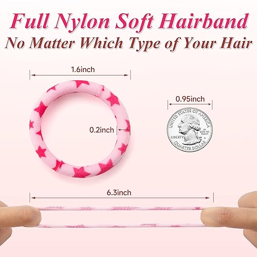 Miniatura 6 de Lazos para el cabello para mujeres y niñas, 48 piezas de lindos lazos elásticos para el cabello sin daños, soportes para colas de caballo para