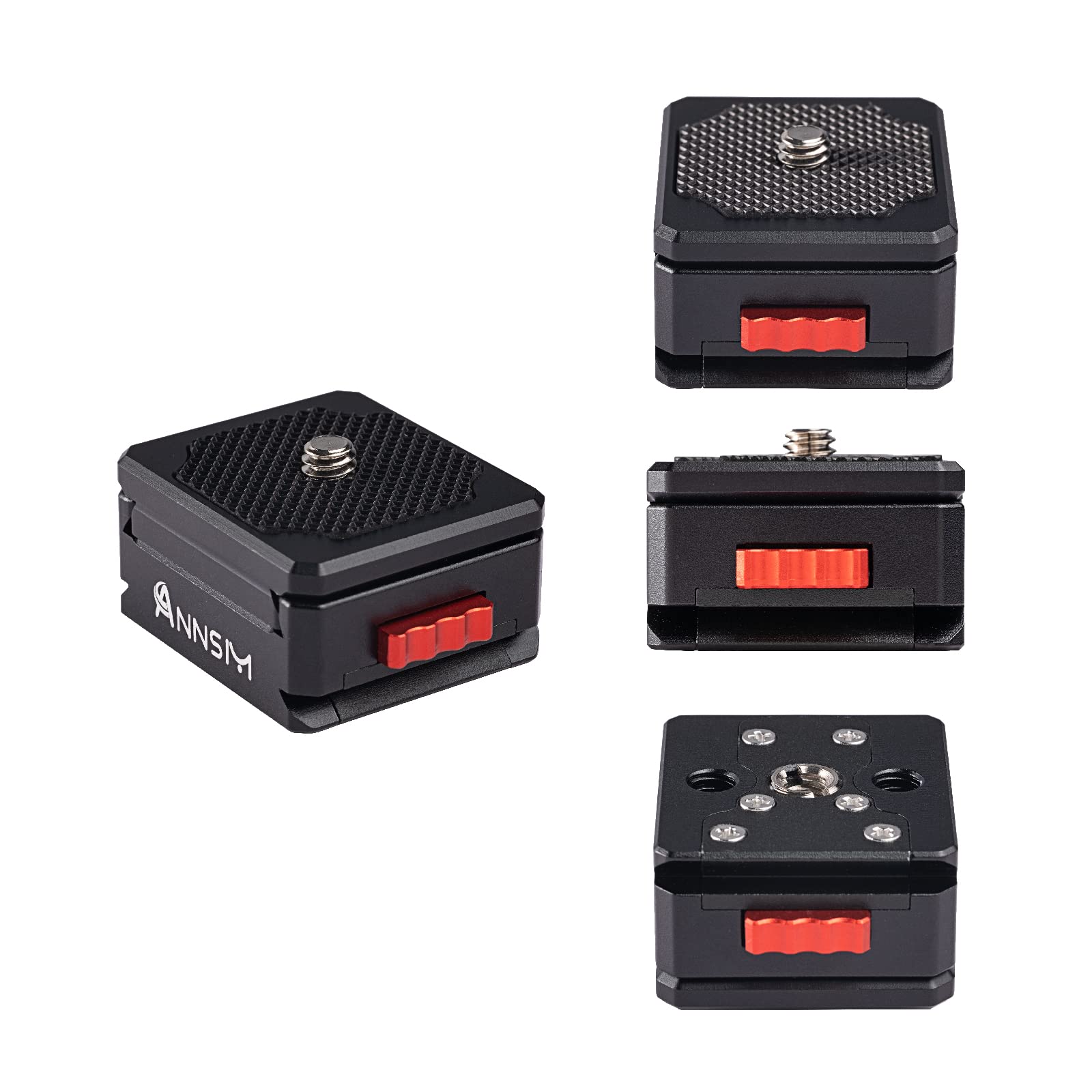 ANNSMTripod Quick Release Plate Camera Mount Adapter with Standard 38mm Arca Swiss Slot Mini Size for DSLR Cameras Canon Sony Nikon Panasonic Camera Slider/Tripod Heads/Tripod Ball Heads/Stabilizer