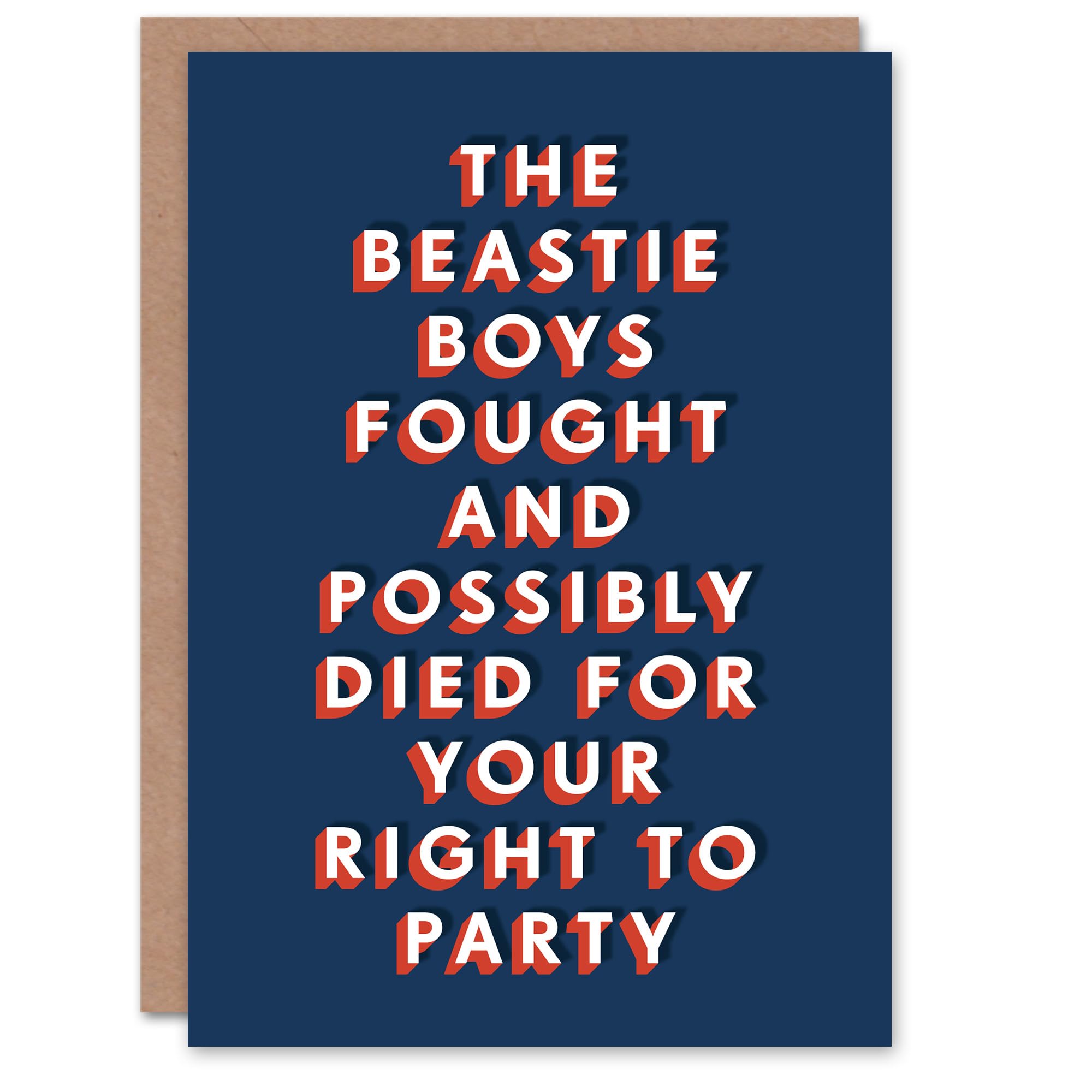 Artery8 Men's Birthday Card - Funny Cheeky Card - Dark Blue
