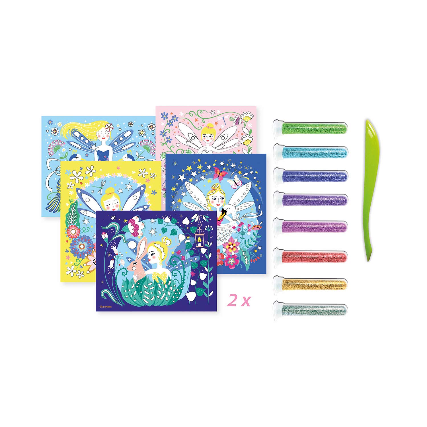 Sycomore Artissimo - 10 Tableaux Paillettes Fées - Loisir Créatif Dès 4 Ans