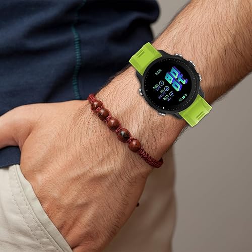 Miniatura 5 de TopPerfekt Correa para reloj Garmin Forerunner 955 Correa de repuesto de silicona suave para reloj inteligente 955 compatible con mujeres y hombres