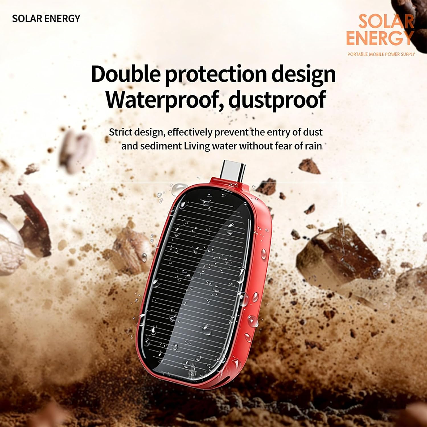 High Absorption Solar Device Compact Transportable for Adventurers Highlighting Multiple Device Charging Permanent Plan Efficient Photovoltaic Panel