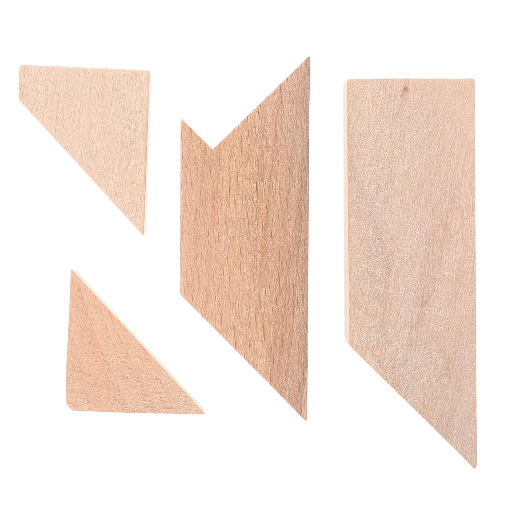 FUNOMOCYA 4Pcs Wooden T Shape Brain Teaser Puzzle Geometric Educational Cube Games for Adults Teens Early Learning Stem Cognitive Skill Development