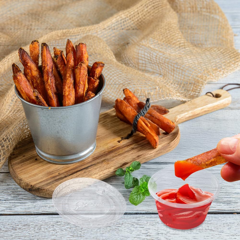 GKZB Opbergdozen met deksel, 100 stuks, vershouddozen, lekvrij, kleine plastic containers, magnetronbestendig, voor sauzen, dips, specerijen, diamanttekening