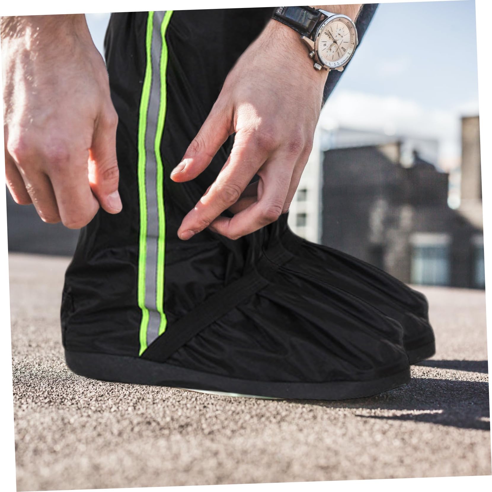 SUPVOX Guêtres Imperméables de Randonnée Oxford Couvre-Jambes Anti-Neige et Étanches Protection pour Jambes et Chaussures