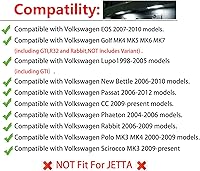 Vista 5 de Juego de 2 luces LED sin errores para matrícula, compatible con Volkswagen VW Golf GTI MK4 MK5 MK6 MK7 CC Rabbit Polo EOS Phaeton Beetle Scirocco