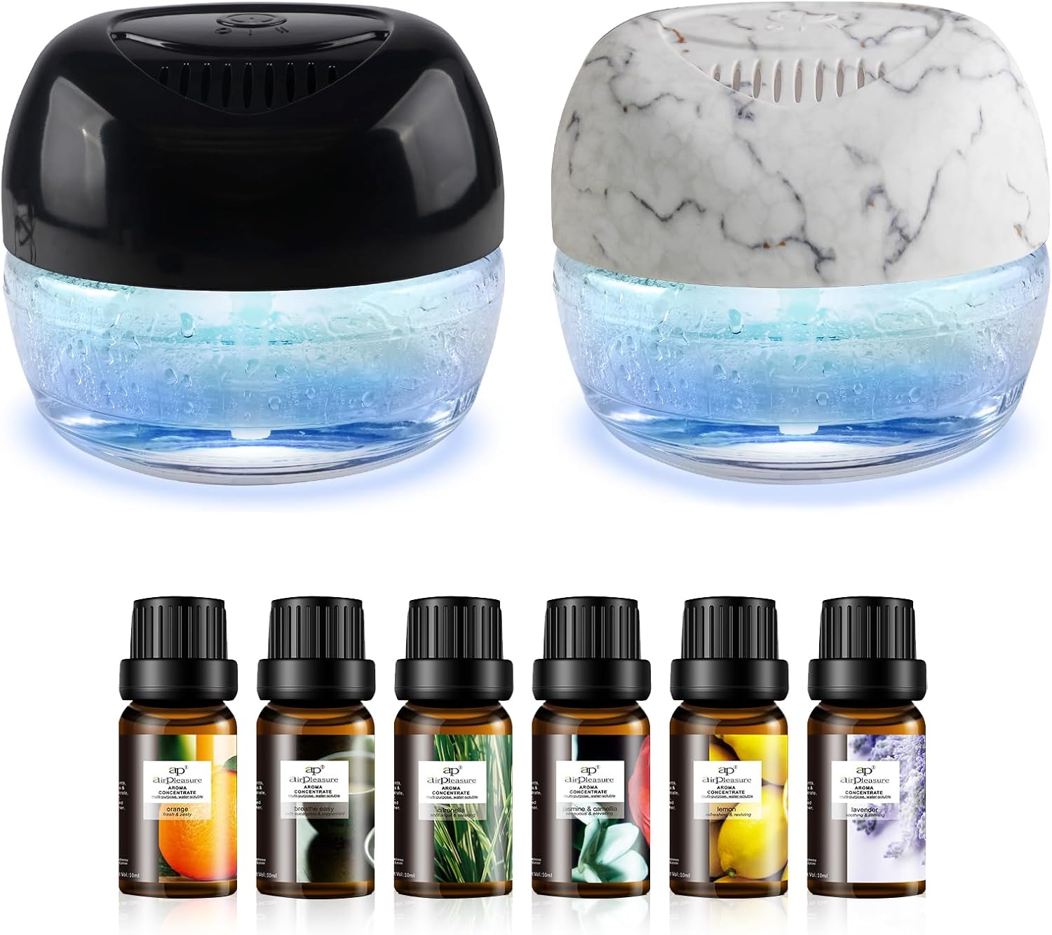 2 Units of Water-Based Air Purifier - Plus a Set of Fragrance Essential Oils