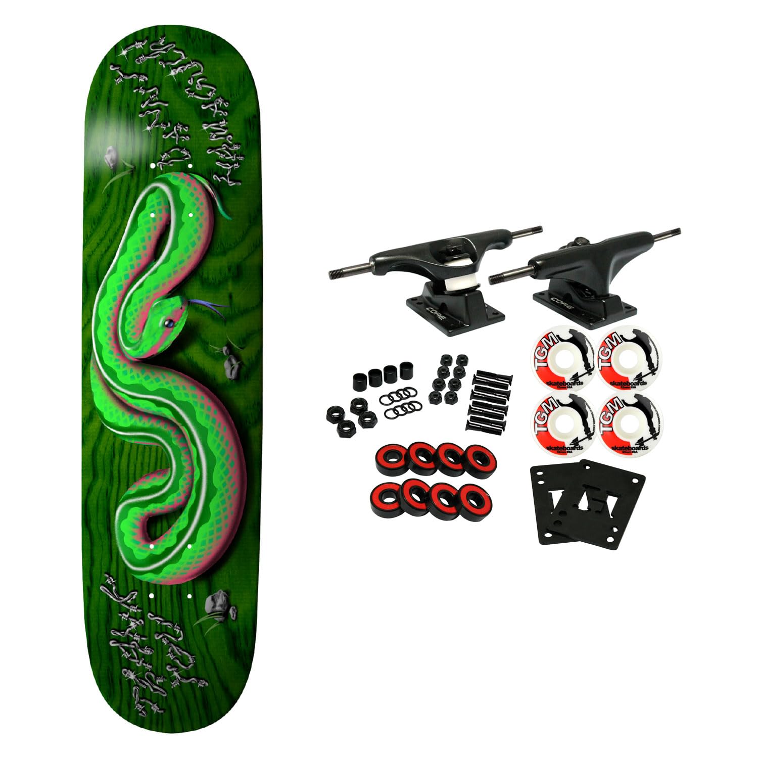 Thank You Skateboard Complete Hamaguchi Serpent Assorted 8.12
