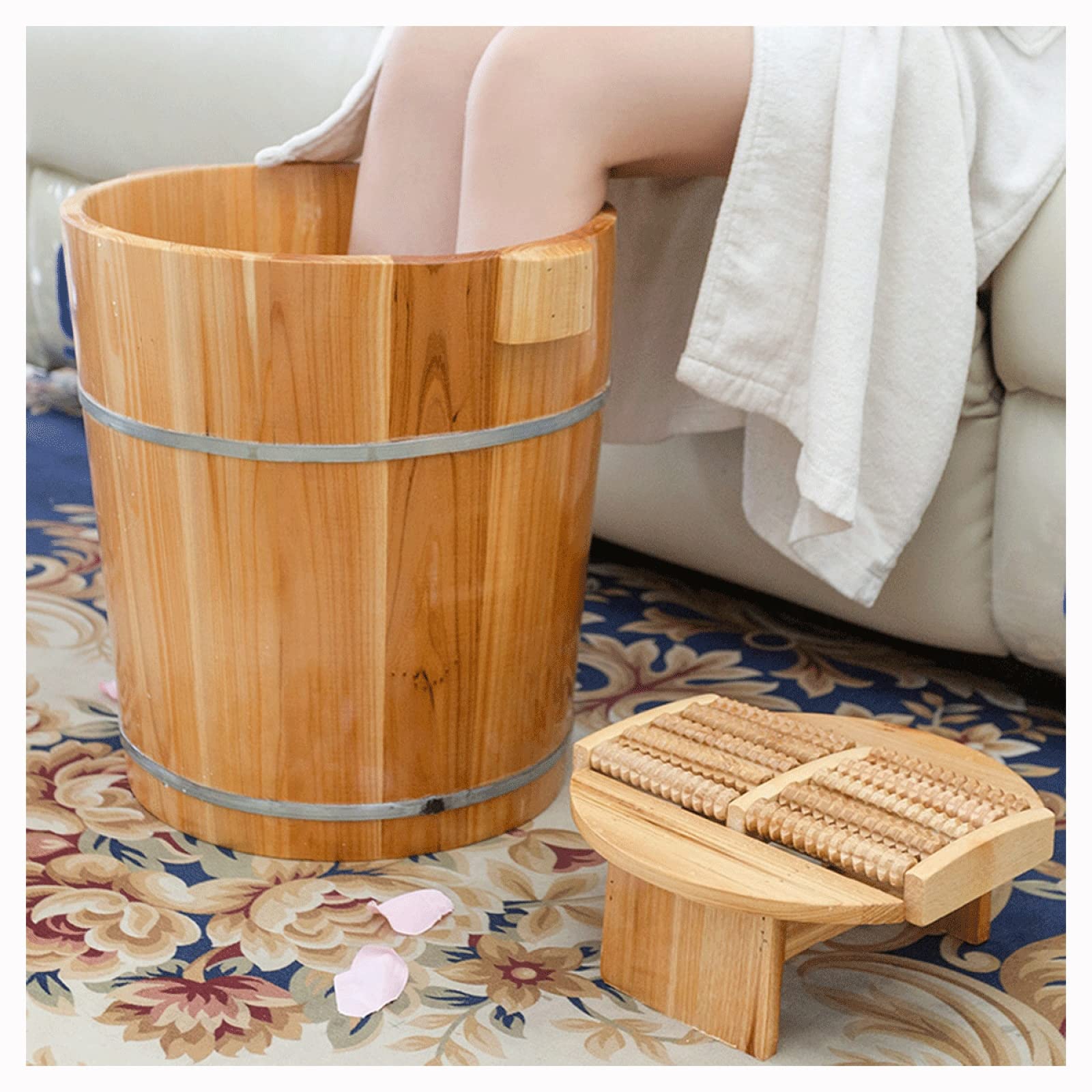 ADITAM Fußbad-Massage zur Linderung von Müdigkeit, Stress abbauen, Fußbad für professionelles Fußbad, langlebiges Fußbad für müde Füße, Stressabbau zu Hause Double The Comfort
