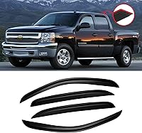 Vista 128 de Visera de ventana para Jeep Cherokee 1984-2001 (Excluye Modelo Limited), Protectores Guards Shields de lluvia de canal exterior, Deflector