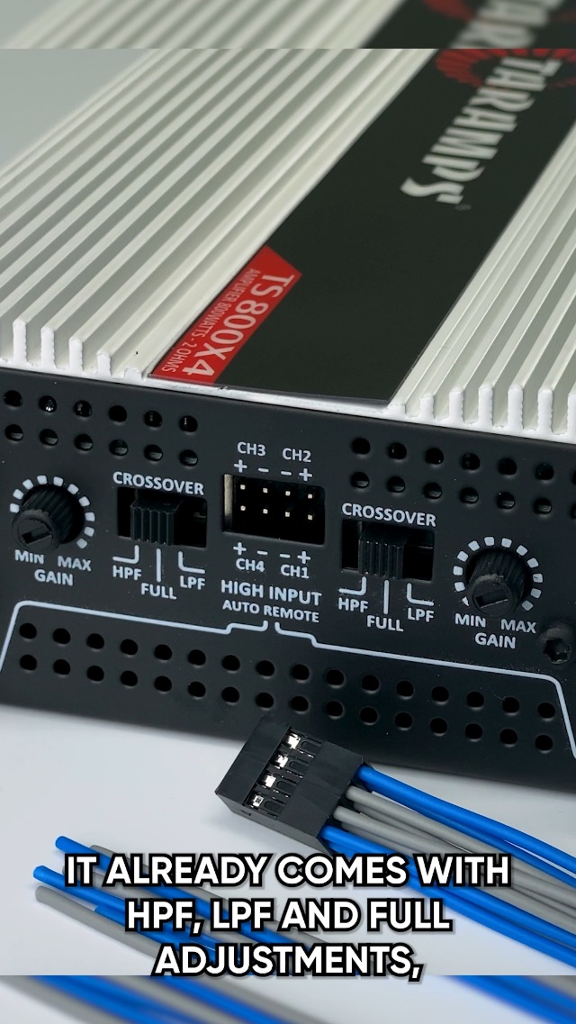 Taramps TS 800x4 Car Audio Multichannel Amplifier 800 Watts