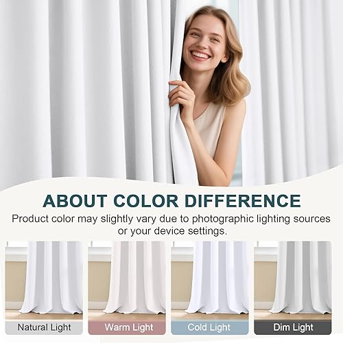 Miniatura 7 de Turquoize Cortinas opacas con aislamiento térmico, paneles de tratamiento de ventanas con bolsillo para varilla, paneles de ventana para ventanas