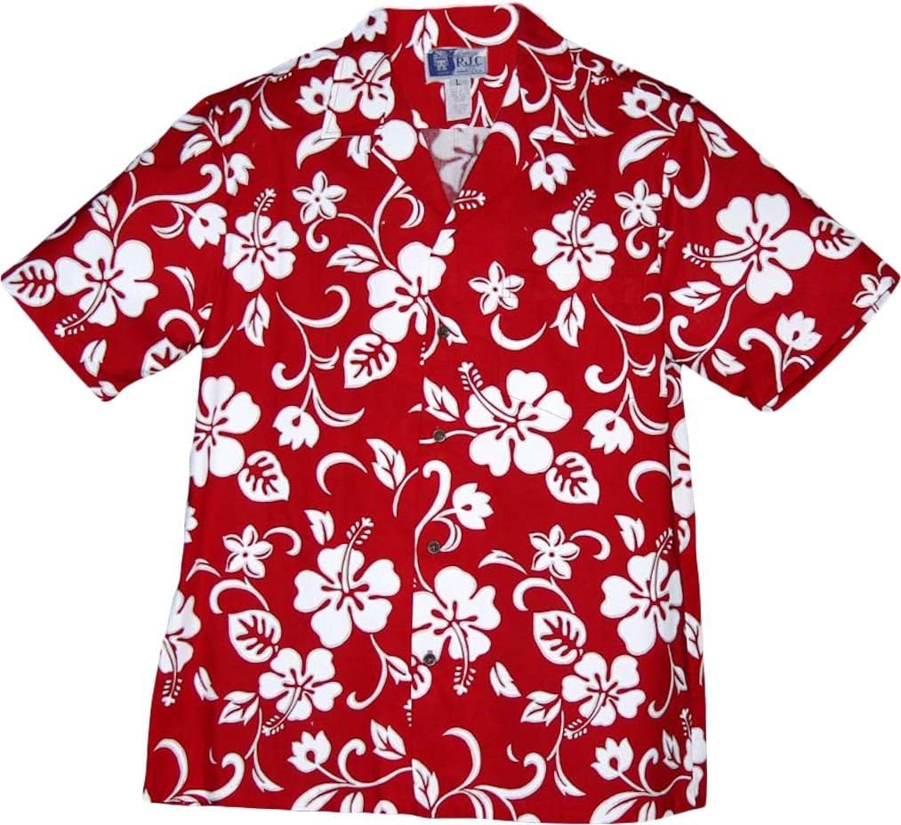 RJC Brand Hibiscus Pareo Men's Hawaiian Shirt