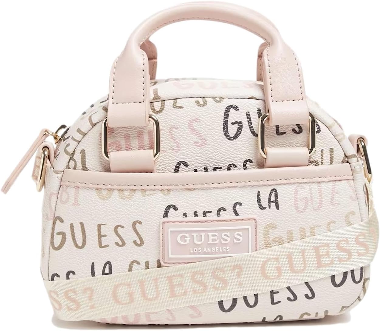 GUESS Factory Mini Faux-Leather Logo Satchel