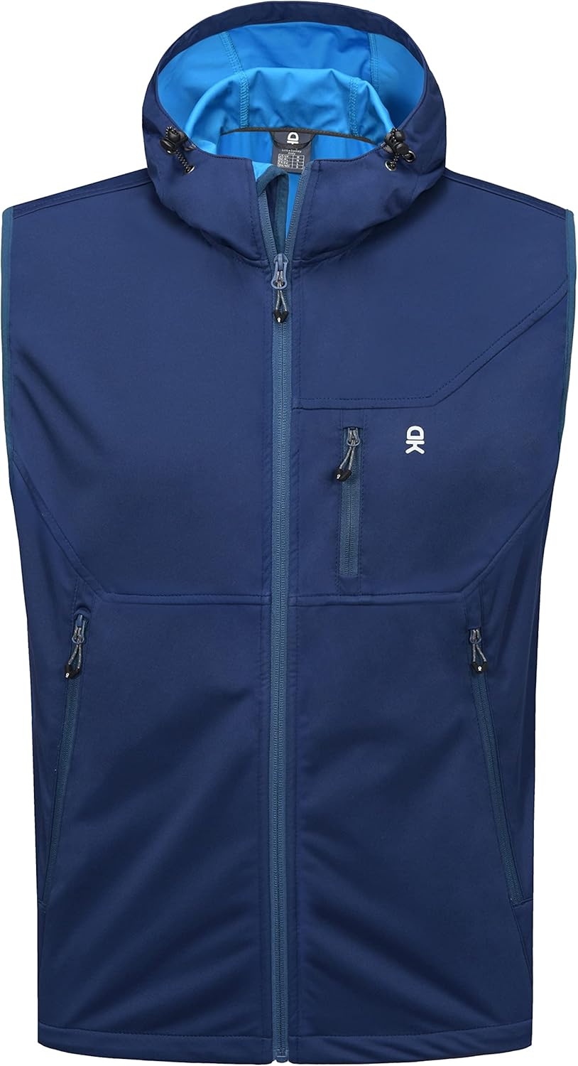 Little Donkey Andy Men's Lightweight Softshell Vest Windproof Sleeveless Jacket for Travel Hiking Running Golf - Image 3