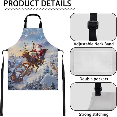 Vista 40 de doginthehole Delantal para niños con bolsillo para niños y niñas, delantales de chef ajustables con 2 bolsillos para cocinar, pintar