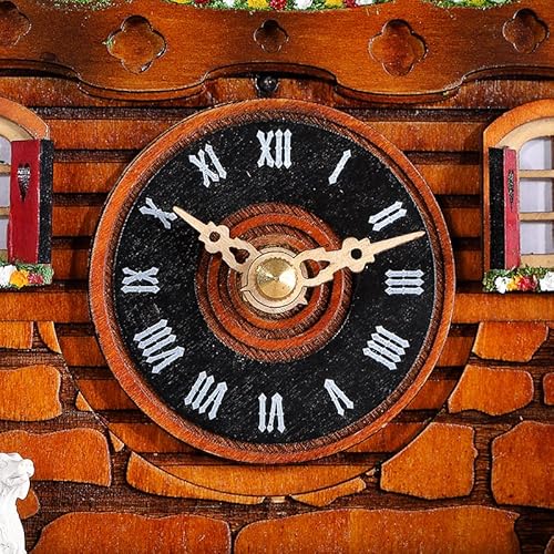 Kintrot Cuckoo Clock Traditional Black Forest Clock Antique Wooden Pendulum Quartz Wall Clock #TOP6